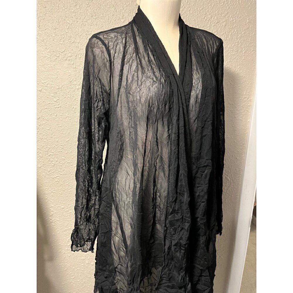 nwt BLACK FOCUS LARGE CARDIGAN POLYESTER